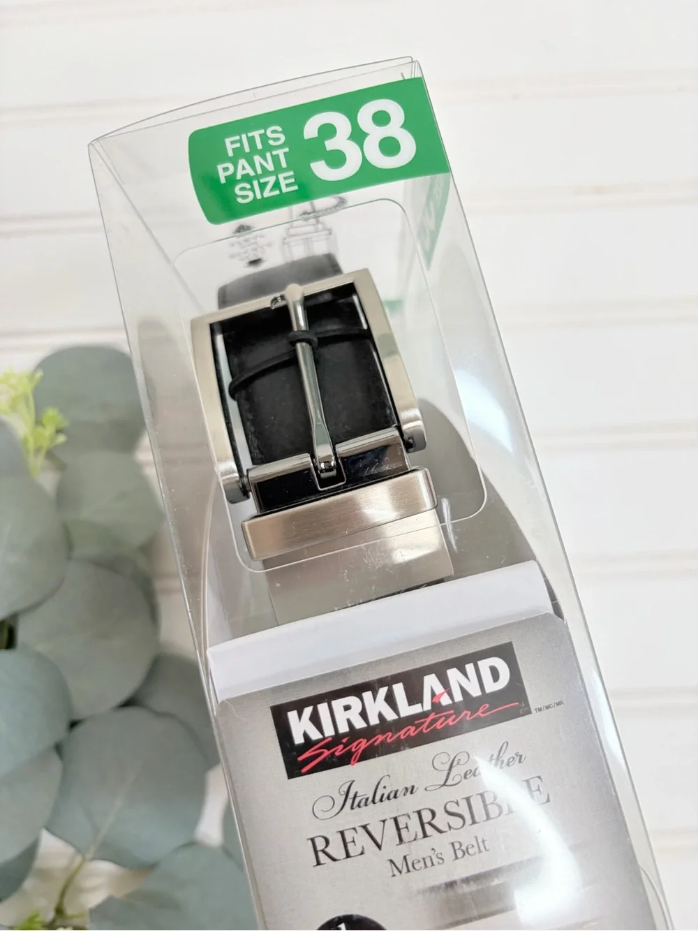 Kirkland Italian Leather Reversible Belt